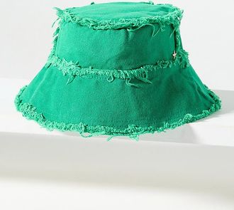 Jocelyn Cotton Frayed Bucket Hat