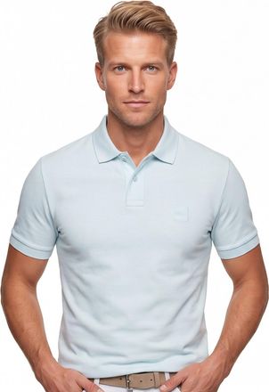 HUGO BOSS Orange polo lichtblauw