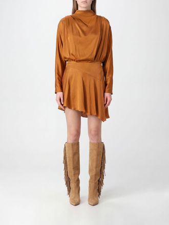 Isabel Marant Neline High-Neck Asymmetrical Mini Dress