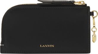 Lanvin Catch By Lanvin Leather Cardholder in Black at Nordstrom