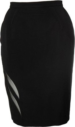 Thierry Mugler mini skirt with sheer details