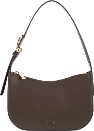 Furla Sara Small Schoudertas - Dames - Tassen - Bruin - Maat: ONE Size Leer