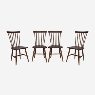 Sweeek Silla De Madera De Hevea, Set De 4
