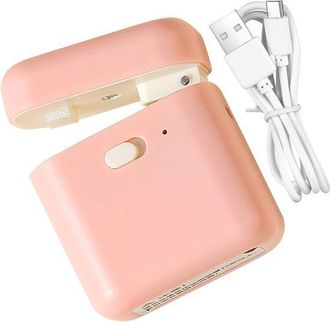 OEM Selladora De Bolsas De Cocina - Dispositivo Pr&aacute;ctico - Almacenamiento De Alimentos - Recargable Por Usb - 6,6 X 4,7 X 2,6 Cm - Rosa