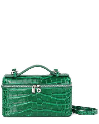 Tiffany & Fred Croc-Embossed Mini Leather Tote
