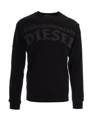 Diesel Off Black Norm Cotton T-Shirt