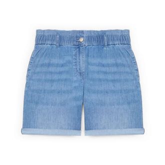Fiorella Rubino Straight Jeans - Dames - Denim shorts - Blauw - 2XL - Korte Broeken