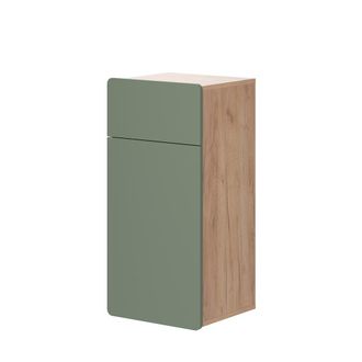 Vicco Armario Mediano Izan, Goldkraft Roble/verde, 36.6 X 76.6 Cm Con Caj&oacute;n Y Puerta