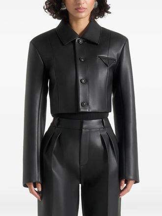 Mani&egrave;re De Voir Ania cropped jacket - Black