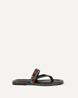 Dries Van Noten Sandali slip-on in pelle con paillettes Woman 37.5