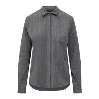 Nine In The Morning Shirts, female, Gray, Size: L Classic Collar Shirt