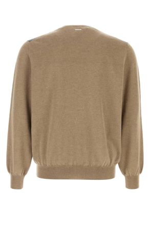 Ferragamo 145152788021 Sanmelchamel Sandmelcharcoalmel Exterior: Virgin Wool Maglie Sweater