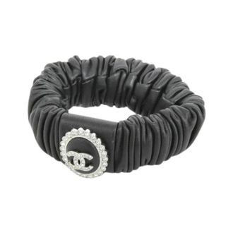 Chanel Pre-owned Jewellery, female, Black, Size: ONE SIZE Pre-owned Scrunchie