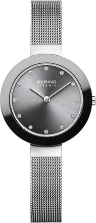 Bering Dames keramisch horloge 29 mm Milanese armband 11429-389 - Dames - Horloges - Grijs - ONE Size - Accessoires