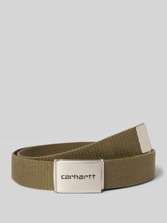 Carhartt Work in Progress G&uuml;rtel mit Label-Detail in Khaki, Gr&ouml;&szlig;e 1