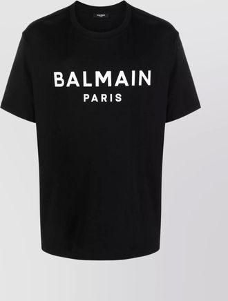 Balmain cotton logo print regular fit t-shirt
