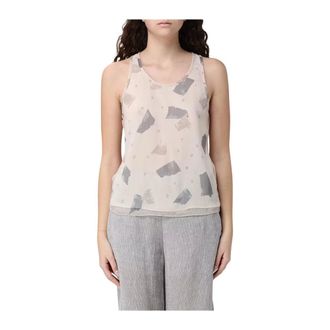 Emporio Armani Sleeveless Tops, female, Multicolor, Size: XS Te20140P8008 Sleeveless Top