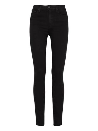 Paige ultra skinny jeans a vita alta Margot - Nero