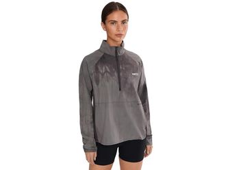 Columbia PFG Unchartedtm Cloud Half Zip Womens Sweatshirt Black/Cloud Dye : 2XL, Elastane/Polyester