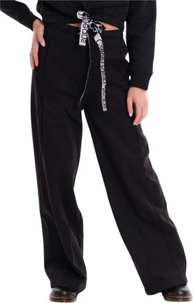 Calvin Klein Jeans Wijde Joggingbroek - Dames - Wijde Broeken - Zwart - M - Broeken
