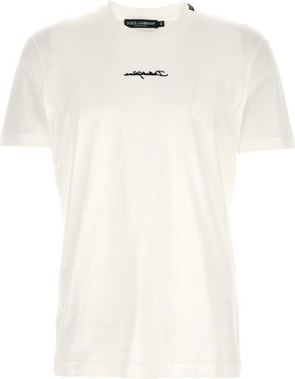 Dolce & Gabbana Witte Katoenen T-Shirt