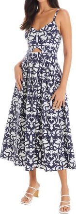 Allison New York Natalie Midi Dress In Damask