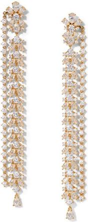 Nadri Starlet Extra Long Linear Drop Earrings in Gold at Nordstrom
