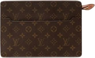 Louis Vuitton Pre-owned Clutches, male, Brown, Size: ONE SIZE Pre-owned Pochette Homme
