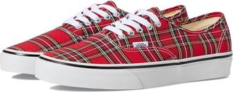 Vans Authentictm Skate Shoes Plaid Red : Mens 10 - Womens 11.5 Medium, Canvas/Leather