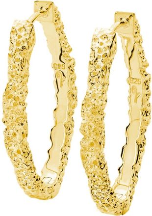Lucy Quartermaine Hula Medium Hoop Earring in Gold Vermeil at Nordstrom