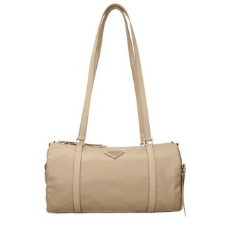 Prada Damess Schoudertassen Van Beige Of Camel Stof