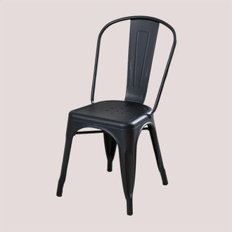 Sklum Pack De 4 Sillas De Comedor Apilables Lix Sklum