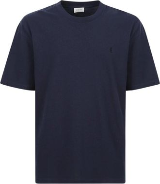 Saint Laurent Hombre, Camisetas, Azul, Talla: M