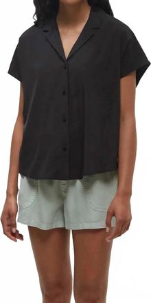 tentree Harding Shirt In Meteorite Black
