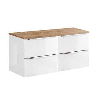 Petits Meubles Mueble bajo lavabo estratificado Blanco
