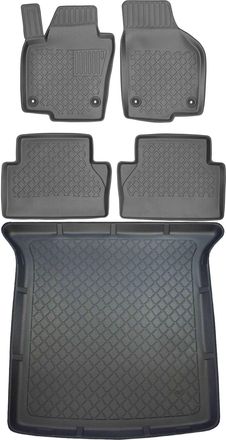 OEM Juego De Alfombrillas Para Coche Y Maletero Para Volkswagen Sharan Ii Van Desde Septiembre De 2010