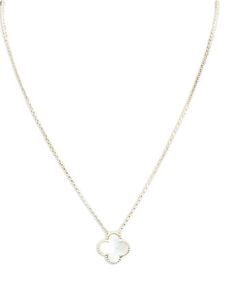 Van Cleef & Arpels Collana in oro bianco Vintage Alhambra con madreperla 2010