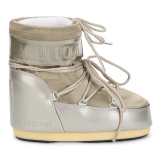 Moon Boot Moon Boot, Winter Boots, female, Gray, Size: 6 US Icon Low Glance Boot