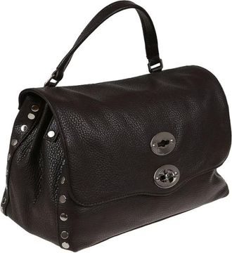 Zanellato Postina M - Dames - Tassen - Zwart - Maat: ONE Size Leer