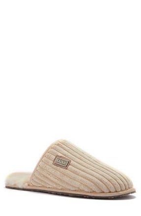 Australia Luxe Twinface Sheepskin Genuine Shearling Lined Scuff Slipper in Sand Cord at Nordstrom Rack, Size X-Small