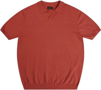 AT.P. CO Gebreide Polo - Heren - V-hals truien - Roze - XL - Katoen - Truien & Vesten