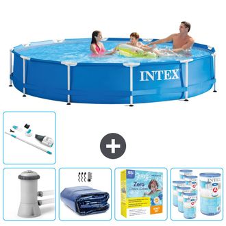 Intex Piscina Con Estructura Redonda - 366x76 Cm - 8-piezas Scb26