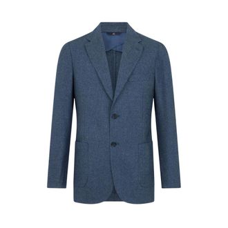 Brooks Brothers Melange Wool Blend Blazer - male - Brooks Brothers - Blazers - Blue - 3XL - Jackets