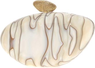 Benedetta Bruzziches Womens Armonia Clutch Beige Pvc