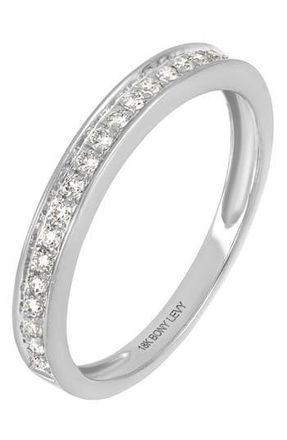Bony Levy Diamond Stacking Ring in 18Kw White Gold at Nordstrom Rack, Size 6.5