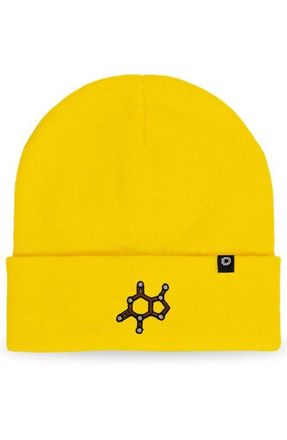 Dalix Molecule Beanie in Yellow at Nordstrom