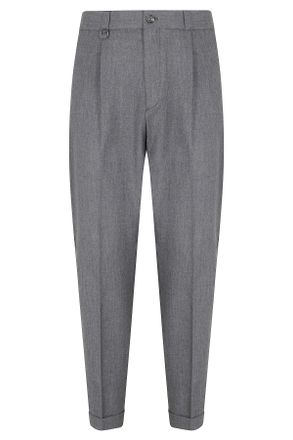 Paolo Pecora Dark Brown Ventre Piatto Tecnolana Tailored Trousers