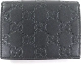 Gucci Black Leather Wallet (Bi-Fold) (Pre-Owned)