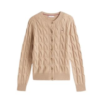 Tommy Hilfiger Cardigan - Dames - Vesten - Beige - XS - Truien & Vesten