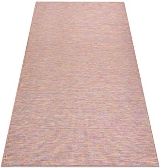 RugsX Rugsx - Alfombra Sisal Patio 2778 Tejido Plano Rosado / Azul / Beige Pink 136x190 Cm